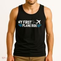 My First Plane Ride My 1st Flight Airplane Tank Top thumb 3