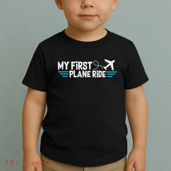My First Plane Ride My 1st Flight Airplane Toddler T-Shirt
