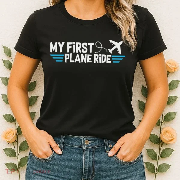 My First Plane Ride My 1st Flight Airplane Women's T-Shirt