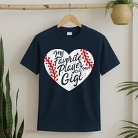 My Favorite Player Calls Me Gigi Baseball Heart Cute Grandma T-Shirt thumb 2