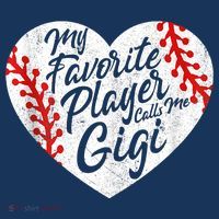My Favorite Player Calls Me Gigi Baseball Heart Cute Grandma Women's Hoodie thumb 2