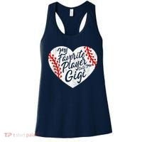 My Favorite Player Calls Me Gigi Baseball Heart Cute Grandma Women's Tank Top thumb 0
