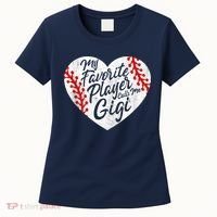 My Favorite Player Calls Me Gigi Baseball Heart Cute Grandma Women's T-Shirt thumb 0