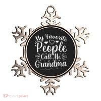 My Favorite People Call Me Grandma Ornament thumb 0