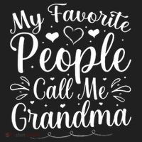 My Favorite People Call Me Grandma Golf Towel thumb 3