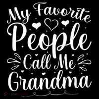 My Favorite People Call Me Grandma Kids Sweatshirt thumb 2