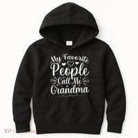 My Favorite People Call Me Grandma Kids Hoodie thumb 0