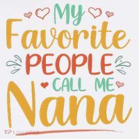 My Favorite People Call Me Nana Mousepad thumb 1