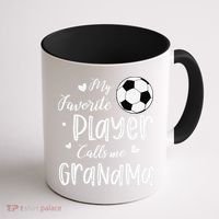 My Favorite Player Calls Me Grandma Soccer Player Coffee Mug thumb 1