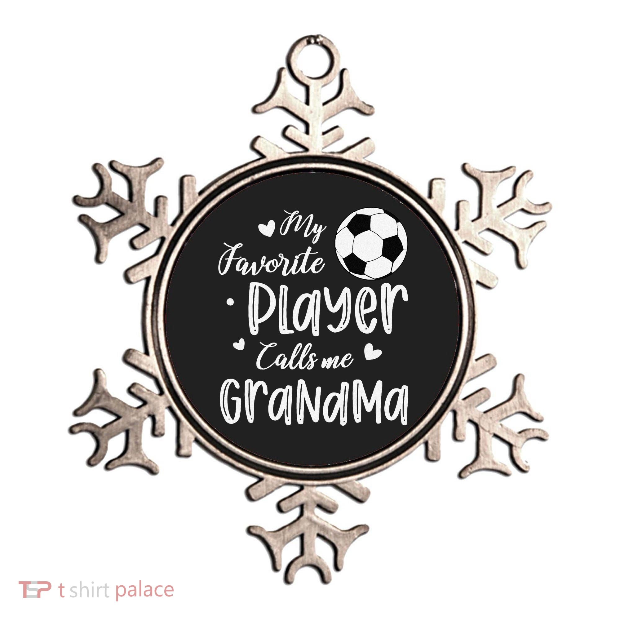 My Favorite Player Calls Me Grandma Soccer Player Ornament