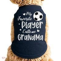 My Favorite Player Calls Me Grandma Soccer Player Doggie Tank thumb 0