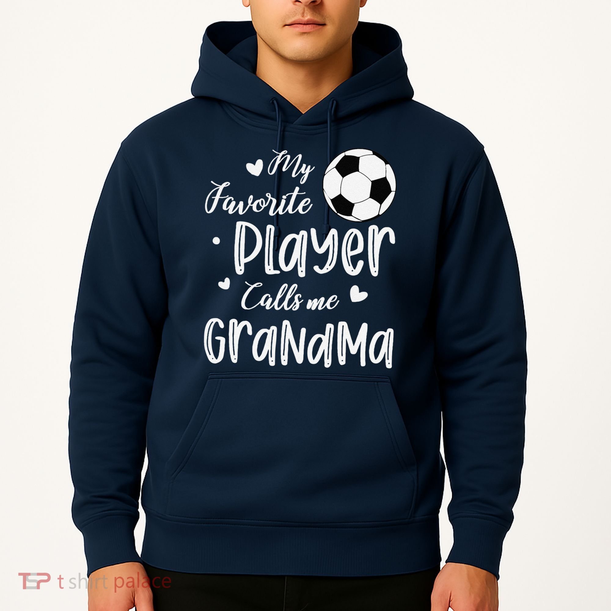 My Favorite Player Calls Me Grandma Soccer Player Hoodie