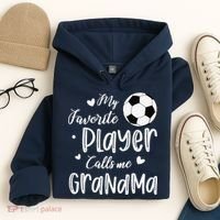 My Favorite Player Calls Me Grandma Soccer Player Hoodie thumb 4