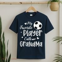 My Favorite Player Calls Me Grandma Soccer Player T-Shirt thumb 2