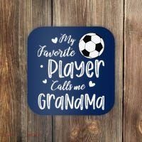 My Favorite Player Calls Me Grandma Soccer Player Coaster thumb 0
