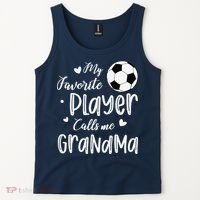 My Favorite Player Calls Me Grandma Soccer Player Tank Top thumb 2