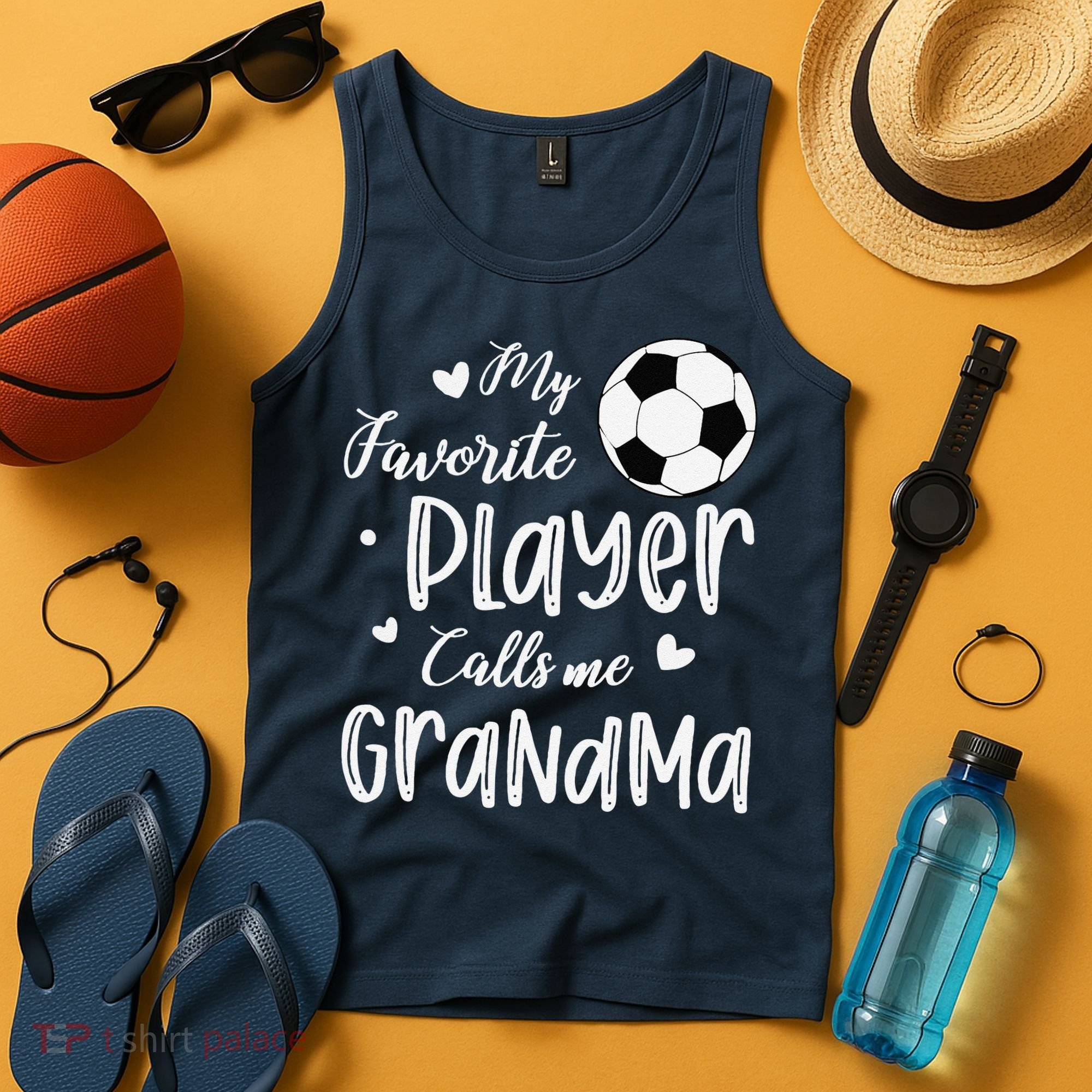 My Favorite Player Calls Me Grandma Soccer Player Tank Top