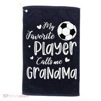 My Favorite Player Calls Me Grandma Soccer Player Golf Towel thumb 0