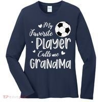 My Favorite Player Calls Me Grandma Soccer Player Women's Long Sleeve Shirt thumb 0