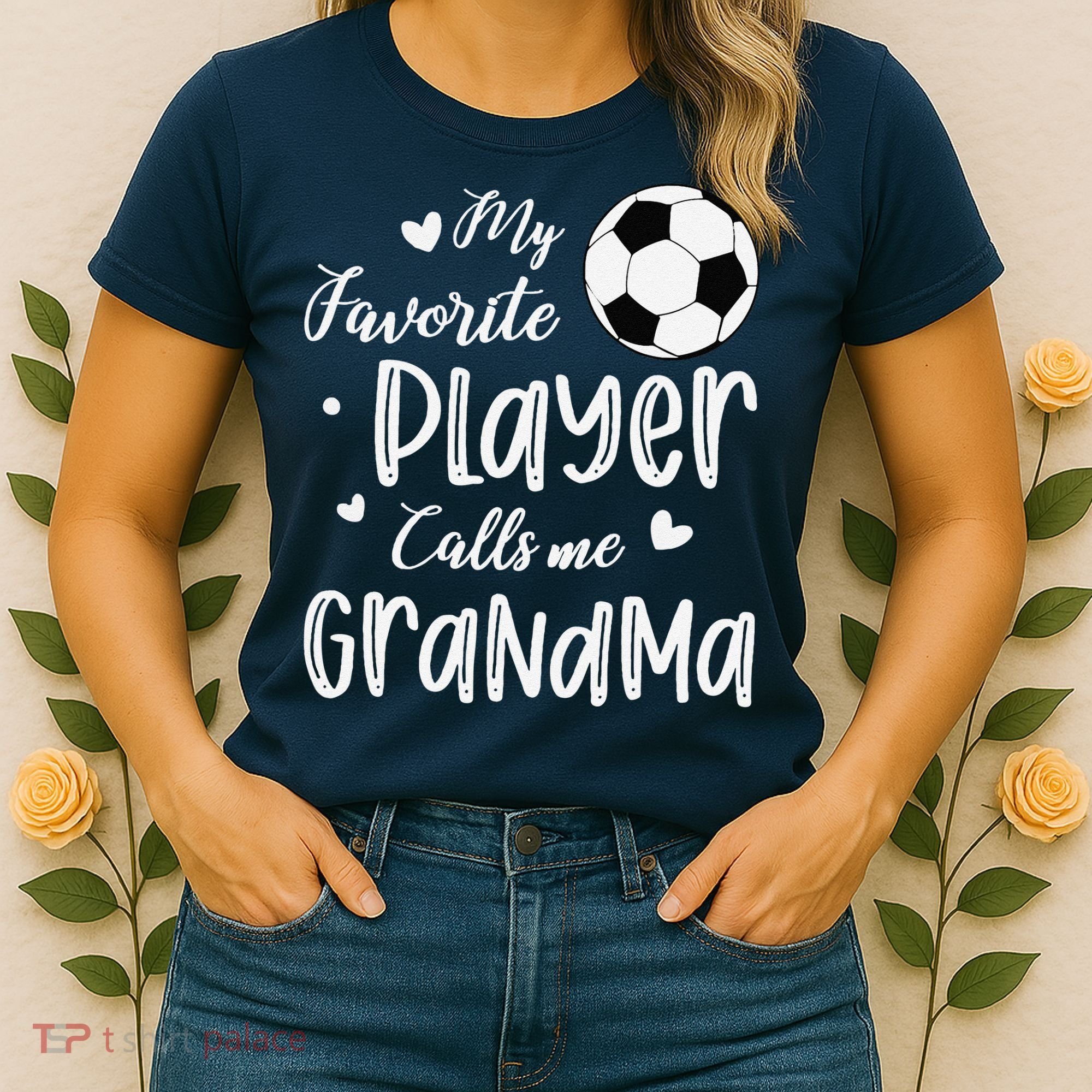 My Favorite Player Calls Me Grandma Soccer Player Women's T-Shirt