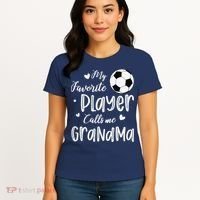 My Favorite Player Calls Me Grandma Soccer Player Women's T-Shirt thumb 4