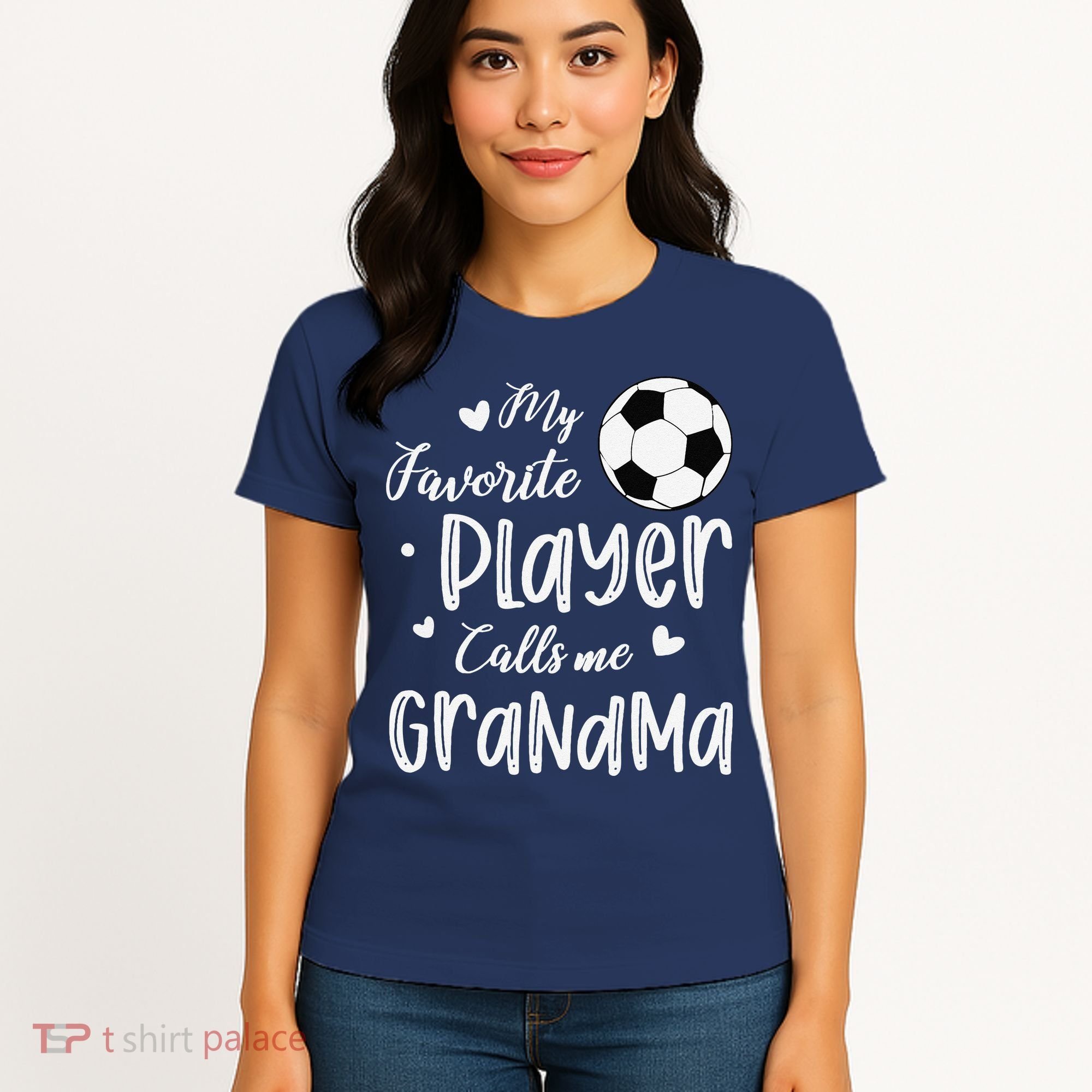 My Favorite Player Calls Me Grandma Soccer Player Women's T-Shirt