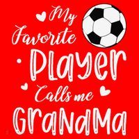 My Favorite Player Calls Me Grandma Soccer Player Santa Hat thumb 1