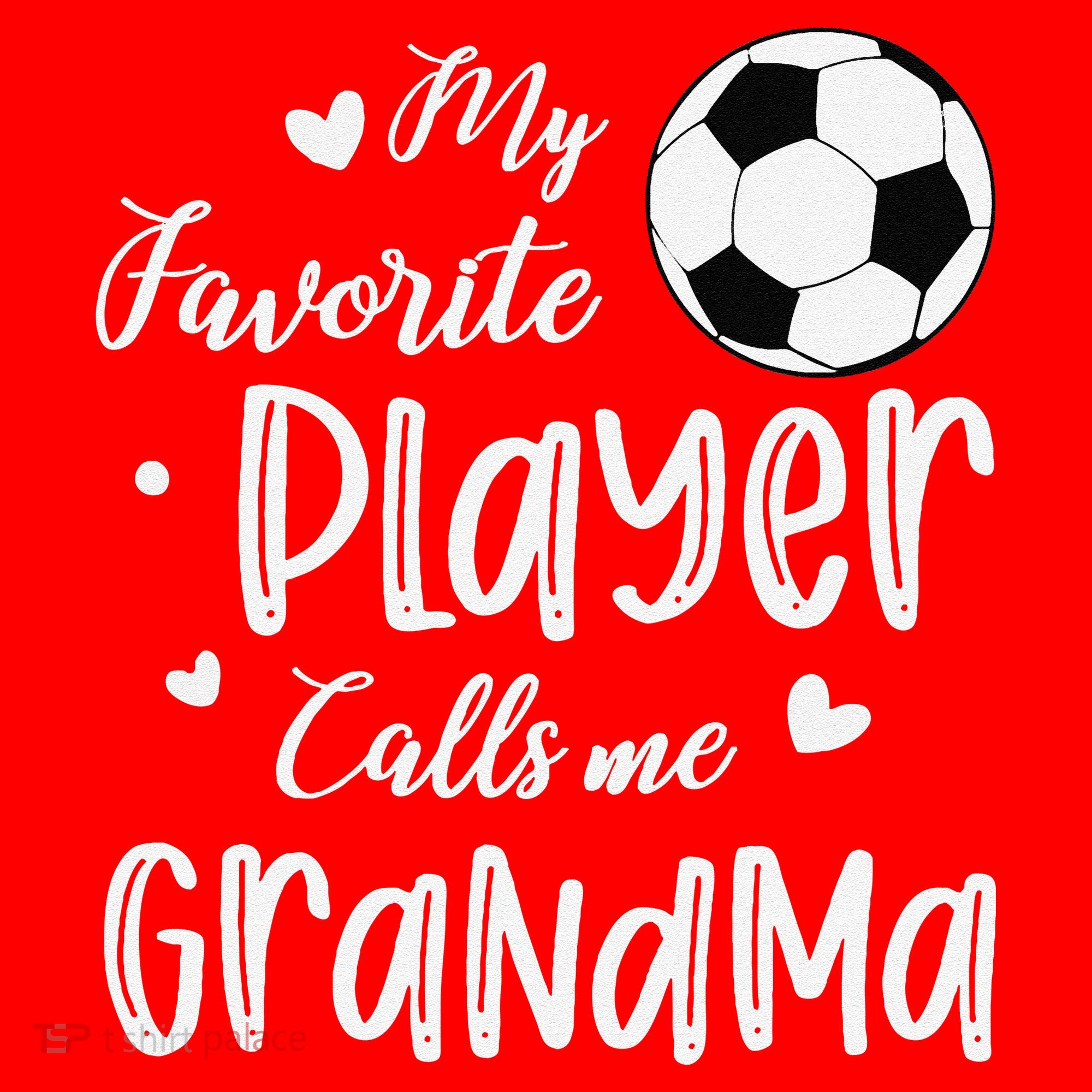 My Favorite Player Calls Me Grandma Soccer Player Santa Hat