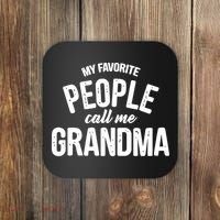 My Favorite People Call Me Grandma Coaster thumb 0