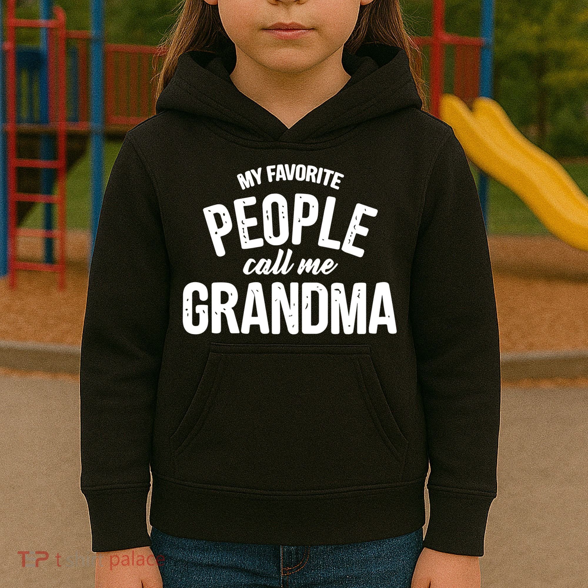 My Favorite People Call Me Grandma Kids Hoodie