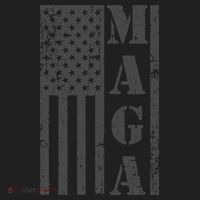 Maga Flag Patriotic Gray Distressed American Flag Beanie thumb 2