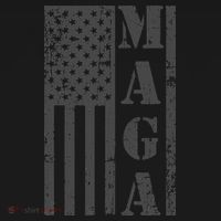 Maga Flag Patriotic Gray Distressed American Flag Women's Tank Top thumb 5