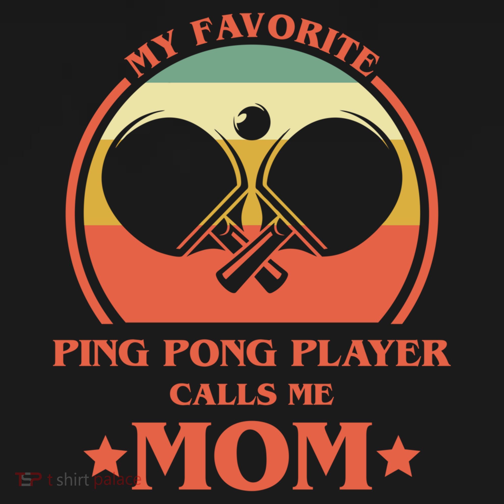 My Favorite Ping Pong Player Calls Me Mom Table Tennis Mama Meaningful Gift Women's Hoodie