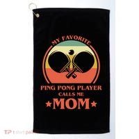 My Favorite Ping Pong Player Calls Me Mom Table Tennis Mama Meaningful Gift Golf Towel thumb 0