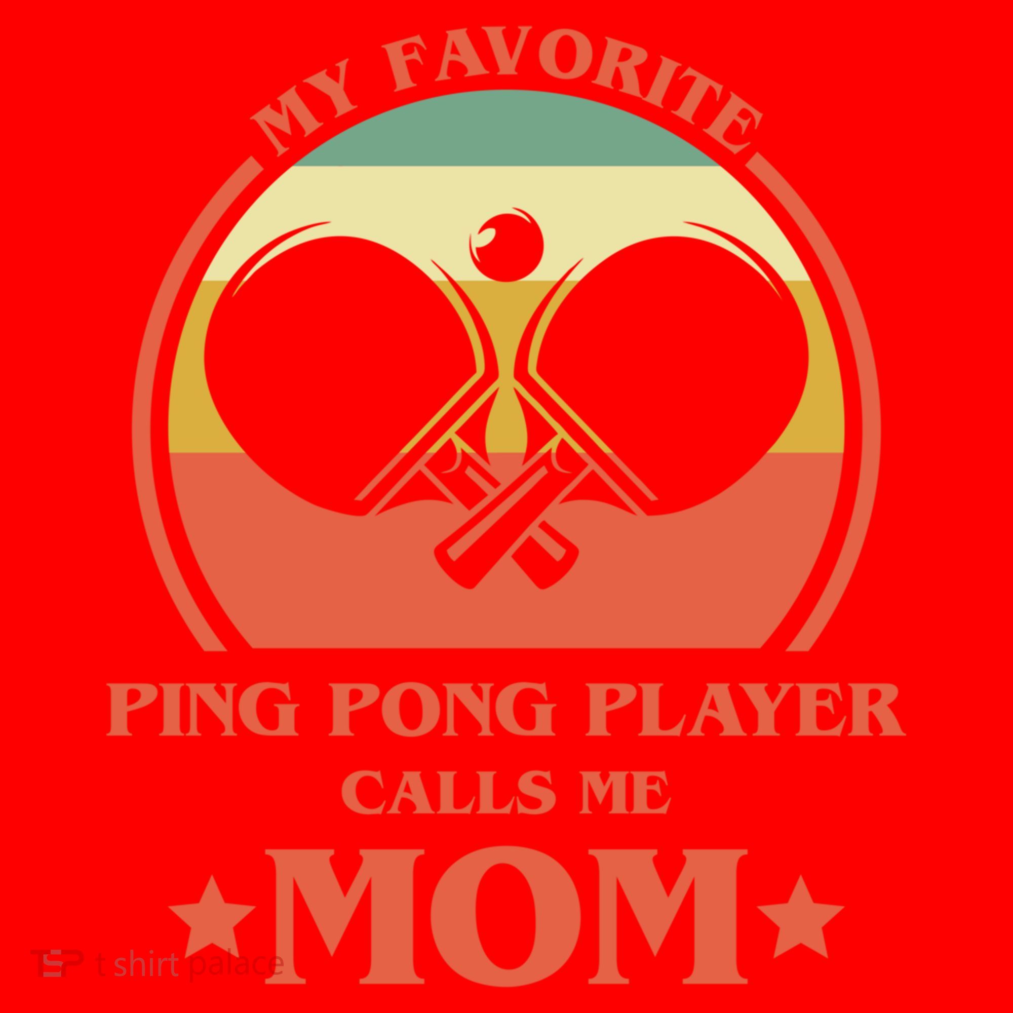 My Favorite Ping Pong Player Calls Me Mom Table Tennis Mama Meaningful Gift Santa Hat