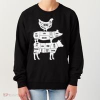 My Food Pyramid Funny Cute Cows Animal Lover Women's Sweatshirt thumb 0