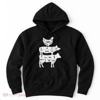 My Food Pyramid Funny Cute Cows Animal Lover Hoodie thumb 0