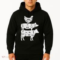 My Food Pyramid Funny Cute Cows Animal Lover Hoodie thumb 2