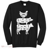 My Food Pyramid Funny Cute Cows Animal Lover Sweatshirt thumb 0