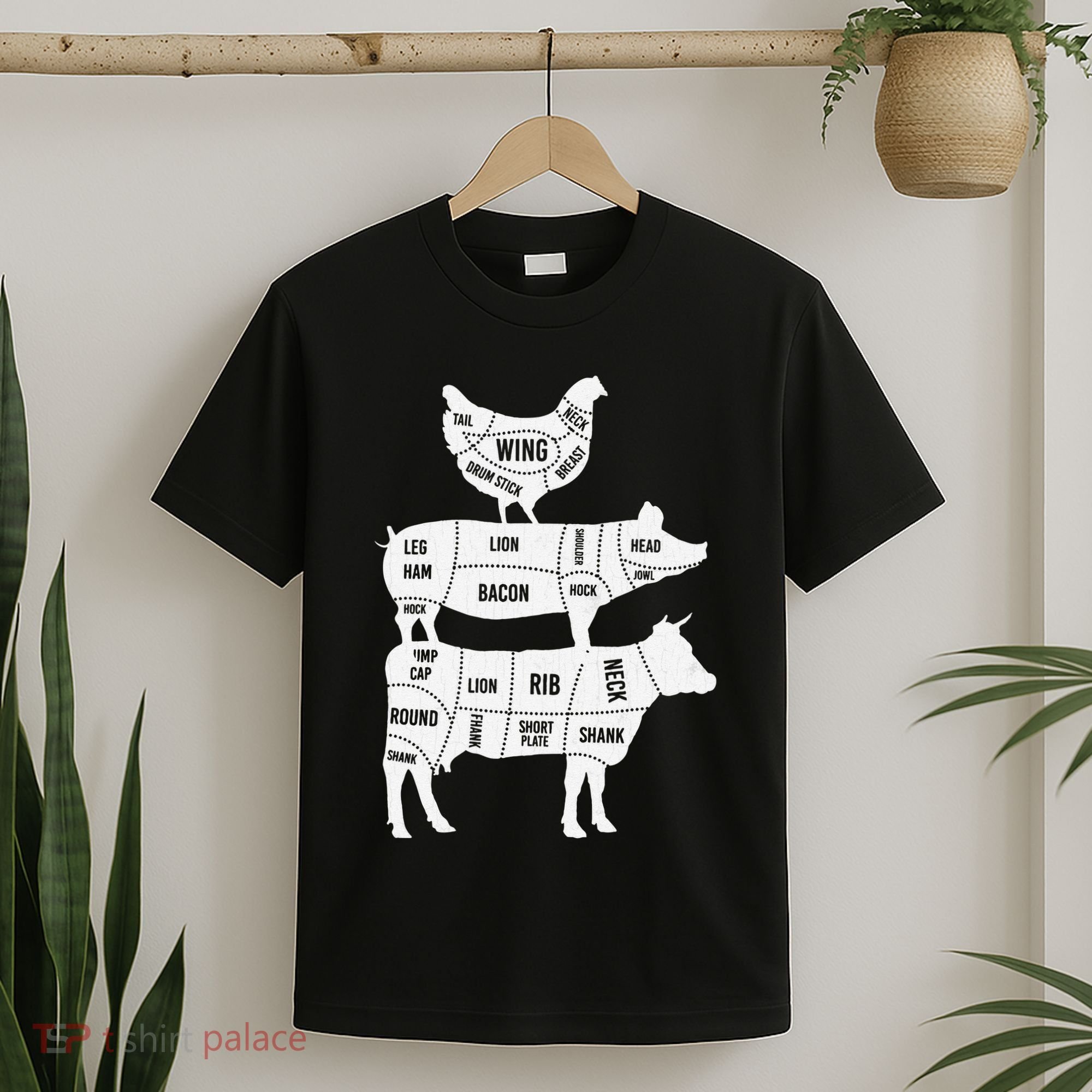 My Food Pyramid Funny Cute Cows Animal Lover T-Shirt
