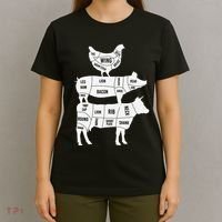 My Food Pyramid Funny Cute Cows Animal Lover T-Shirt thumb 4