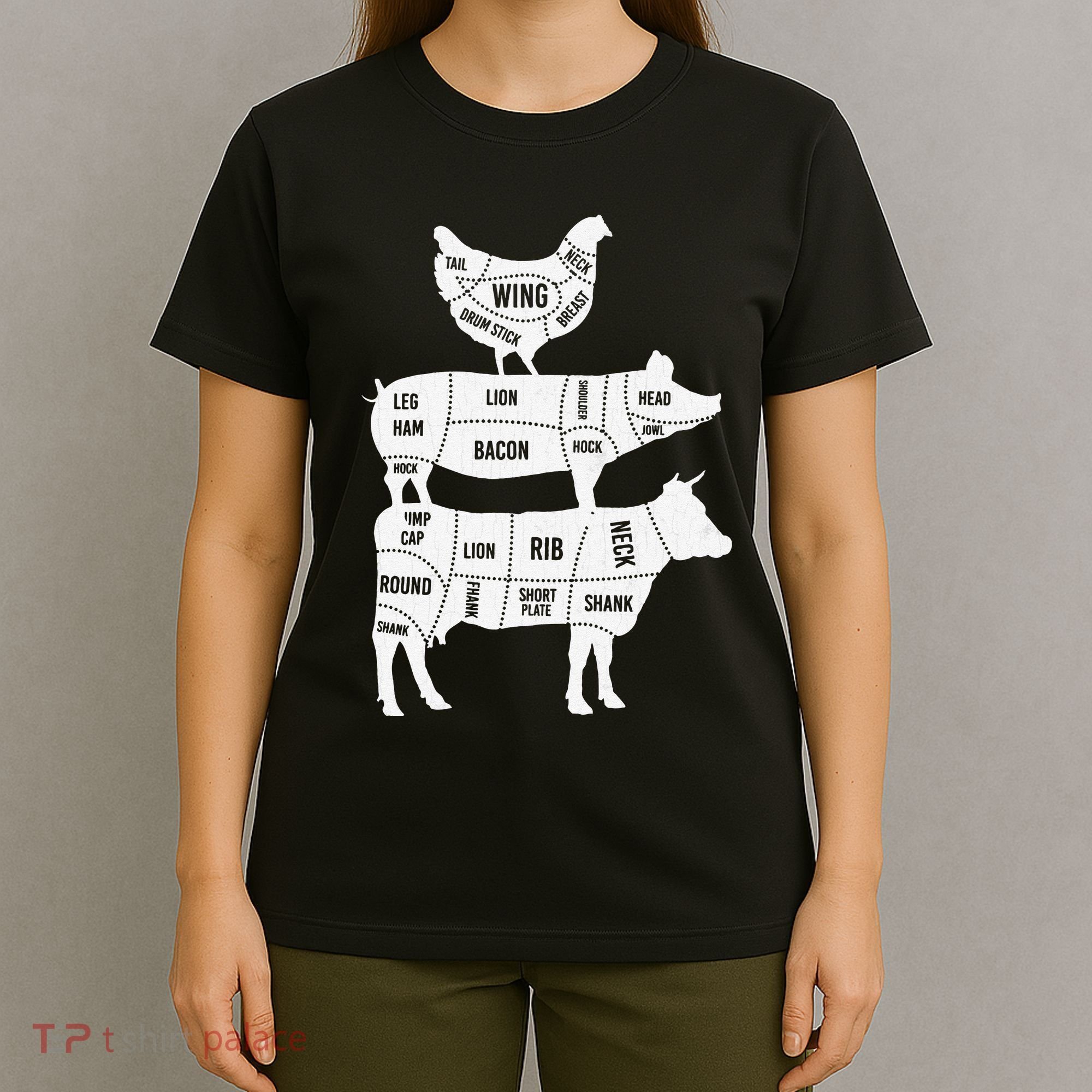 My Food Pyramid Funny Cute Cows Animal Lover T-Shirt