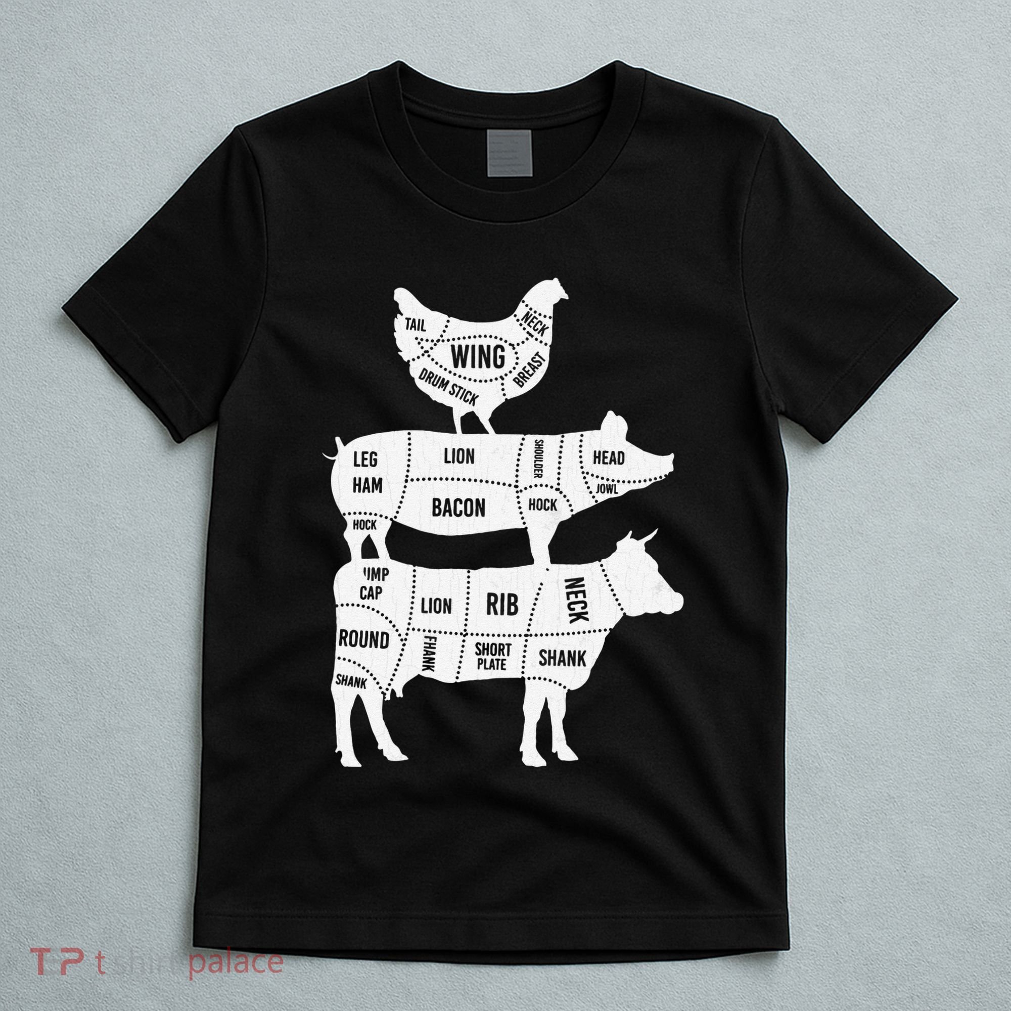 My Food Pyramid Funny Cute Cows Animal Lover T-Shirt