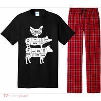 My Food Pyramid Funny Cute Cows Animal Lover Pajama Set thumb 0