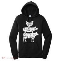 My Food Pyramid Funny Cute Cows Animal Lover Women's Hoodie thumb 0
