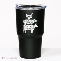 My Food Pyramid Funny Cute Cows Animal Lover Tumbler thumb 0