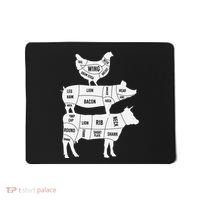 My Food Pyramid Funny Cute Cows Animal Lover Mousepad thumb 0