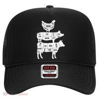 My Food Pyramid Funny Cute Cows Animal Lover Hat thumb 0