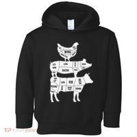 My Food Pyramid Funny Cute Cows Animal Lover Toddler Hoodie thumb 0