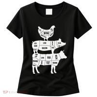 My Food Pyramid Funny Cute Cows Animal Lover Women's T-Shirt thumb 0